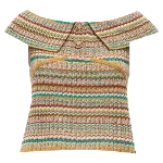 Multicolor Cotton Chanel Sweater