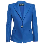 Blue Cotton Balmain Blazer