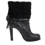 Black Leather Dior Boots