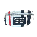 Blue Fabric Burberry Belt Bag