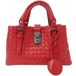 Red Leather Bottega Veneta Handbag