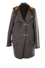 Grey Wool Sandro Coat