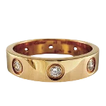 Gold Rose Gold Cartier Ring