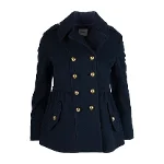 Navy Wool Moschino Coat