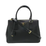 Black Leather Prada Galleria Bag