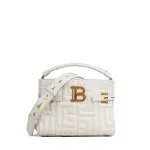 White Leather Balmain Handbag