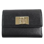 Black Leather Furla Wallet