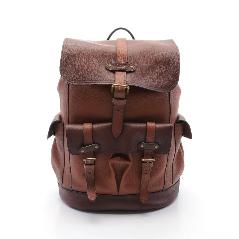 Brown Leather Coach Backpack