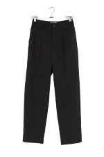 Black Polyester Ba&sh Pants