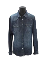 Blue Cotton Levi's Shirt