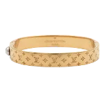 Gold Canvas Louis Vuitton Bracelet