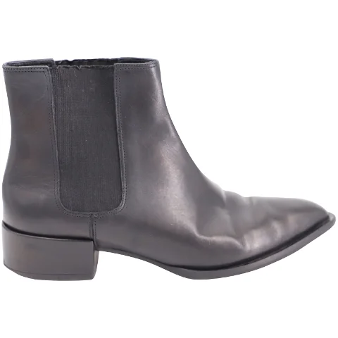 Black Leather Vince Boots