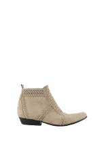 Beige Leather Anine Bing Boots