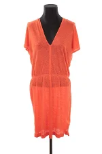 Orange Fabric Majestic Filatures Dress