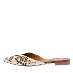 White Satin Malone Souliers Mules