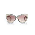 Beige Leather Linda Farrow Glasses