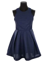 Navy Polyester Maje Dress