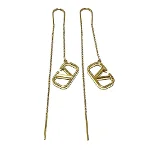 Gold Metal Valentino Earrings