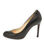 Black Leather Christian Louboutin Heels