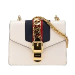 White Leather Gucci Sylvie