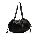 Black Leather Bottega Veneta Hobo Bag