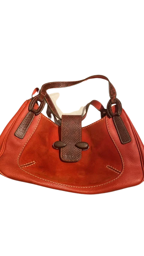 Orange Leather Tod's Handbag