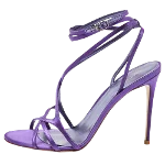 Purple Satin Le Silla Sandal