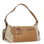 Beige Canvas Salvatore Ferragamo Shoulder Bag