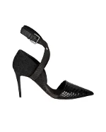 Black Leather Brunello Cucinelli Heels