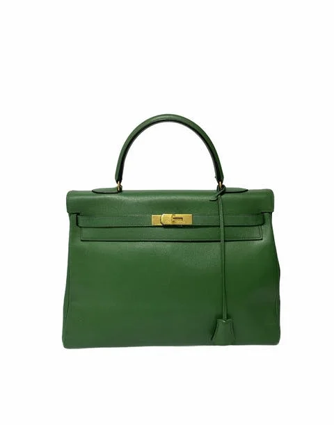 Green Leather Hermès Kelly