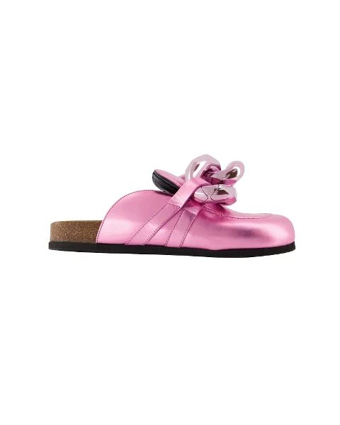Pink Leather JW Anderson Flats