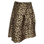 Gold Polyester Dries Van Noten Skirt