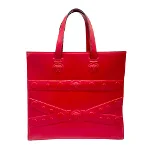 Red Leather Versace Handbag