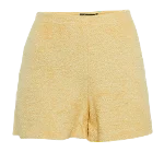 Yellow Fabric Loro Piana Shorts