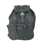 Black Leather Prada Backpack