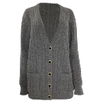 Grey Wool Alessandra Rich Cardigan