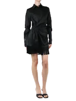 Black Acetate Attico Dress