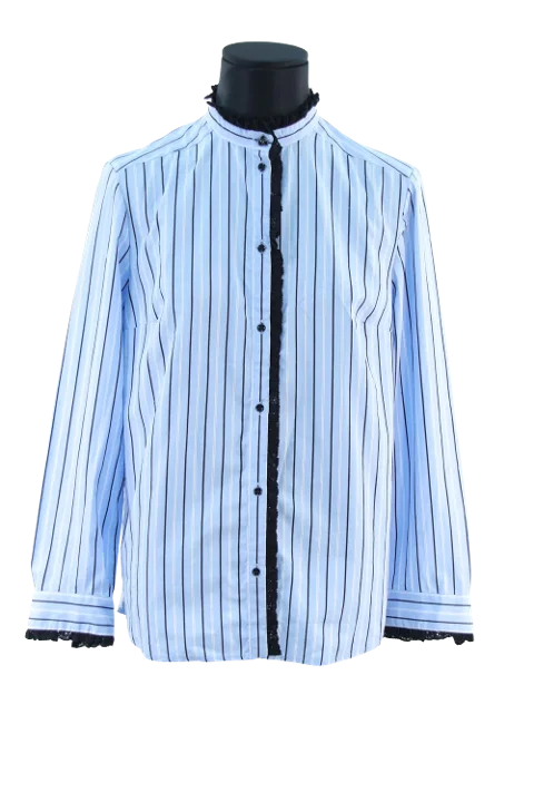 Blue Fabric Sandro Shirt