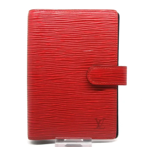 Red Leather Louis Vuitton Agenda