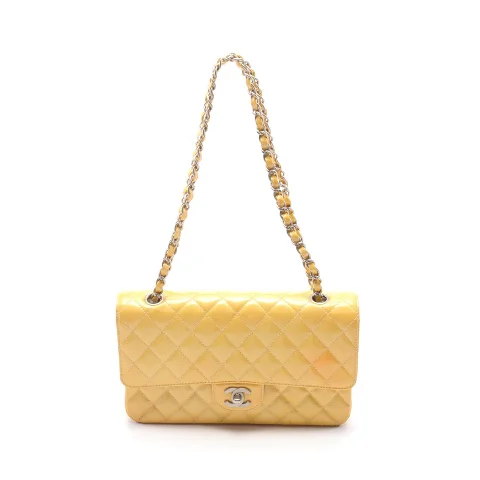Yellow Plastic Chanel Flap Bag