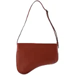 Red Leather Manu Atelier Shoulder Bag