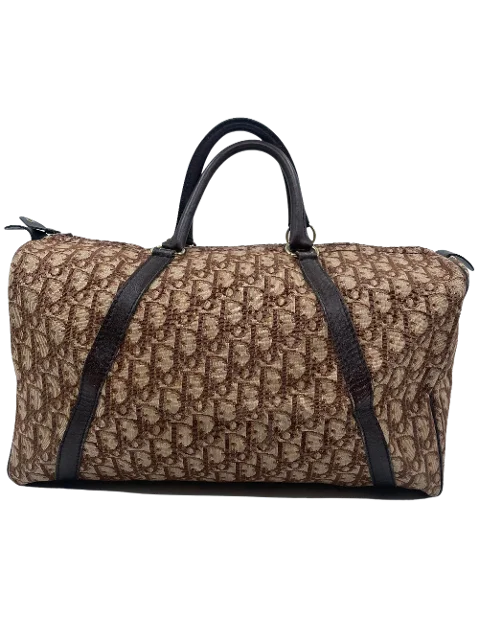 Brown Canvas Dior Handbag