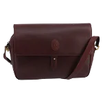 Burgundy Leather Cartier Crossbody Bag