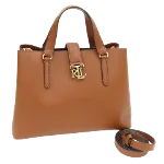 Brown Leather Ralph Lauren Handbag