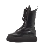 Black Leather Attico Boots