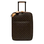 Brown Canvas Louis Vuitton Travel Bag