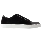 Black Leather Lanvin Sneakers