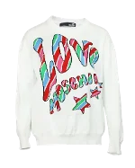 White Cotton Moschino Sweatshirt