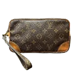 Brown Canvas Louis Vuitton Marly Dragonne