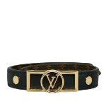 Black Canvas Louis Vuitton Bracelet